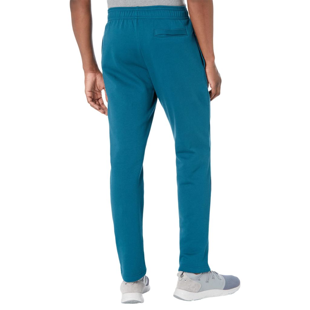 Under Armour Men's Standard Rival Fleece Pants, (716) Tourmaline Teal / / Onyx White, X-Small