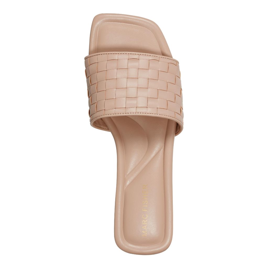 Marc Fisher Women's Lecee Sandal, Light Natural 110, 6.5