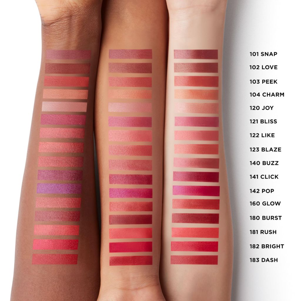 Laura Mercier High Vibe Lip Color, 6HR Long Lasting Lipstick, 140 Buzz - Mauve