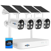 Hiseeu Solar Powered Wireless Security Camera System Outdoor