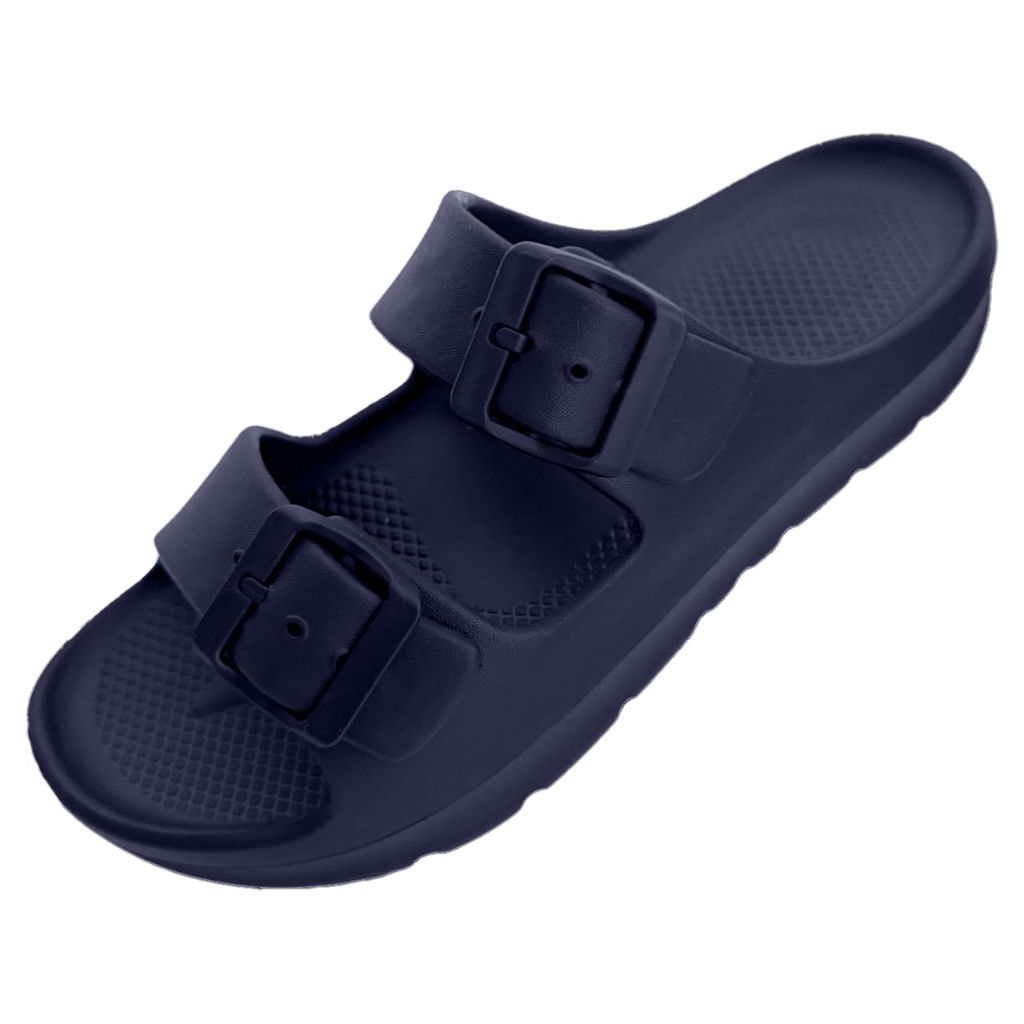 Trailvia Comfortable Footbed Sandals, Navy - size 9