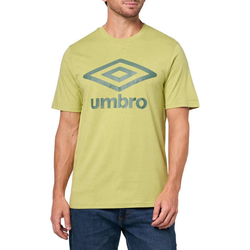 Umbro Men's Logo Tee, Bay Leaf/Sage Leaf, Small