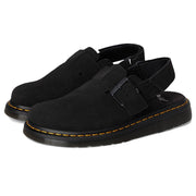 Dr. Martens Men's Jorge II Suede Slingback Mules, Black Eh Suede, 14 W/13 M US