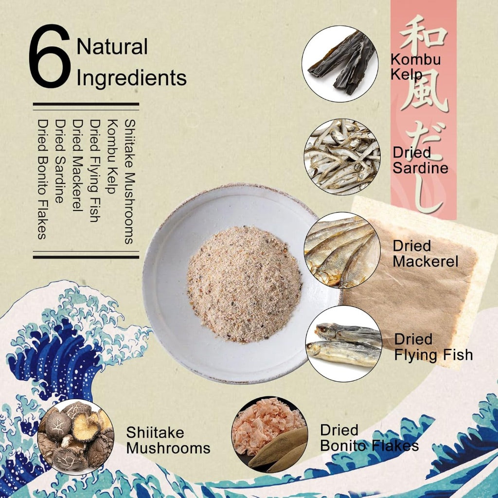 Grelim Dashi Stock Japan Dashi Soup 18 Packets, Natural Domestic Ingredients, Additive Free, MSG Free, Made in Japan Extremely Tasty 8g x 18 Pacs 5.04 Oz