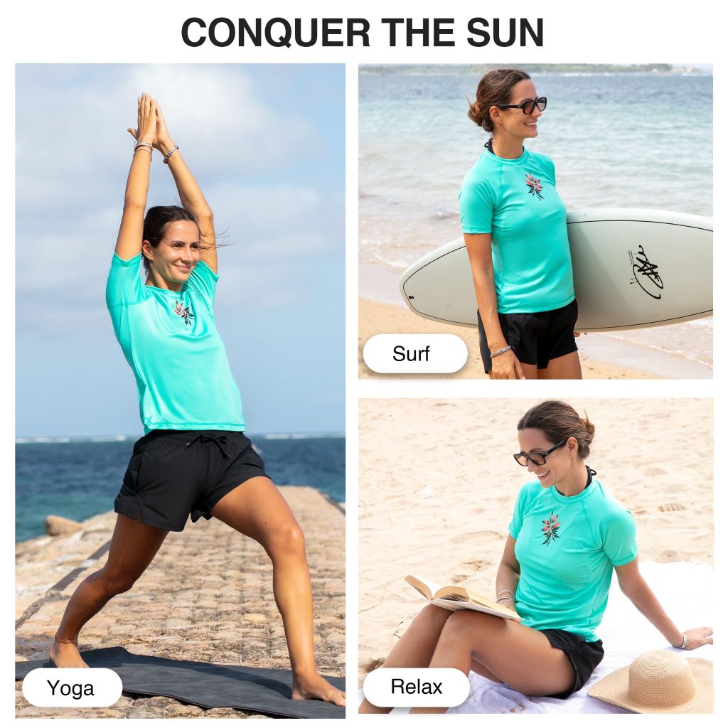 SZ M Kanu Surf - Misses Gabby S/S Rashguard | Atlantis