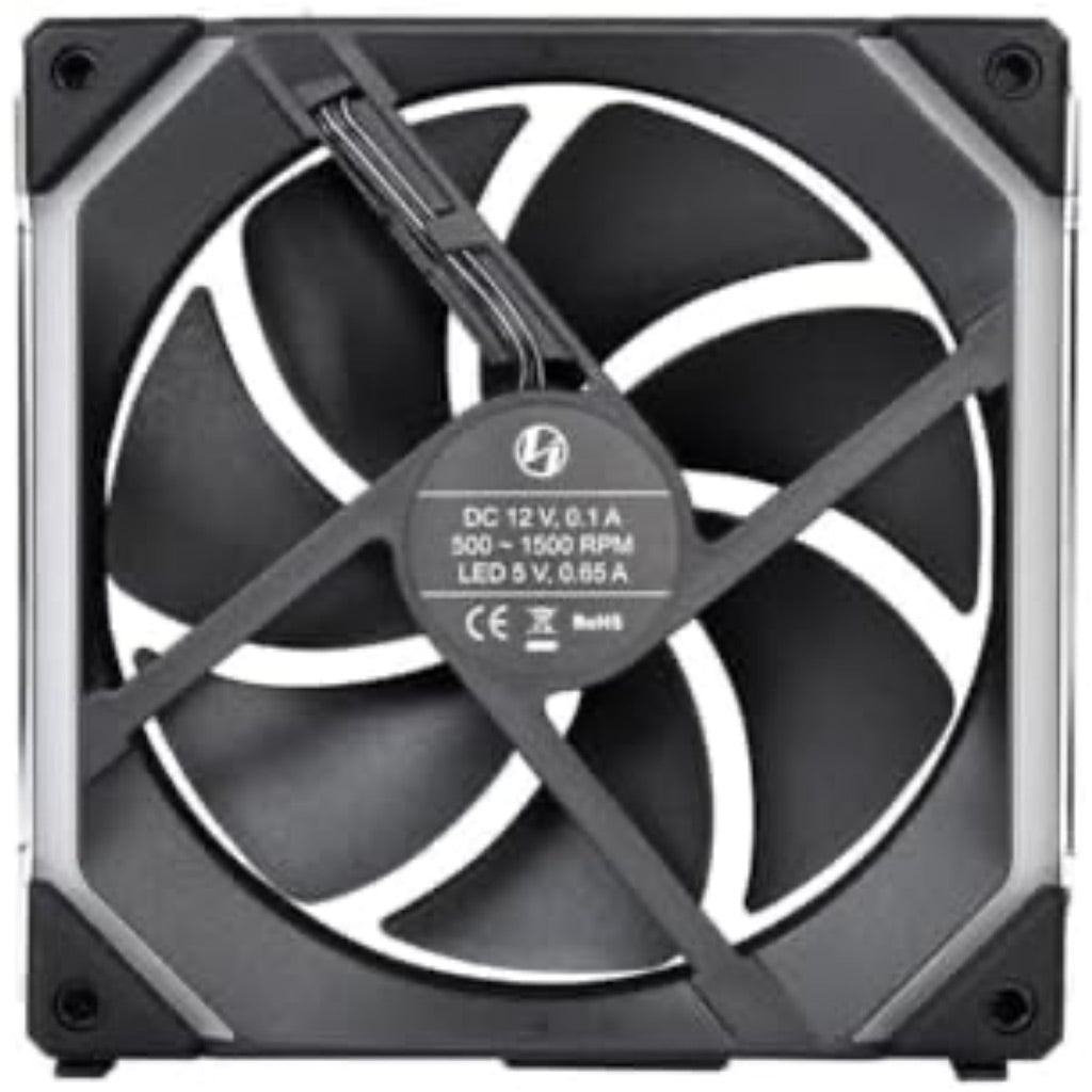 Lian Li UNI Fan SL140 RGB x2 140mm Revolutionized Daisy-Chain ARGB Fan - Black