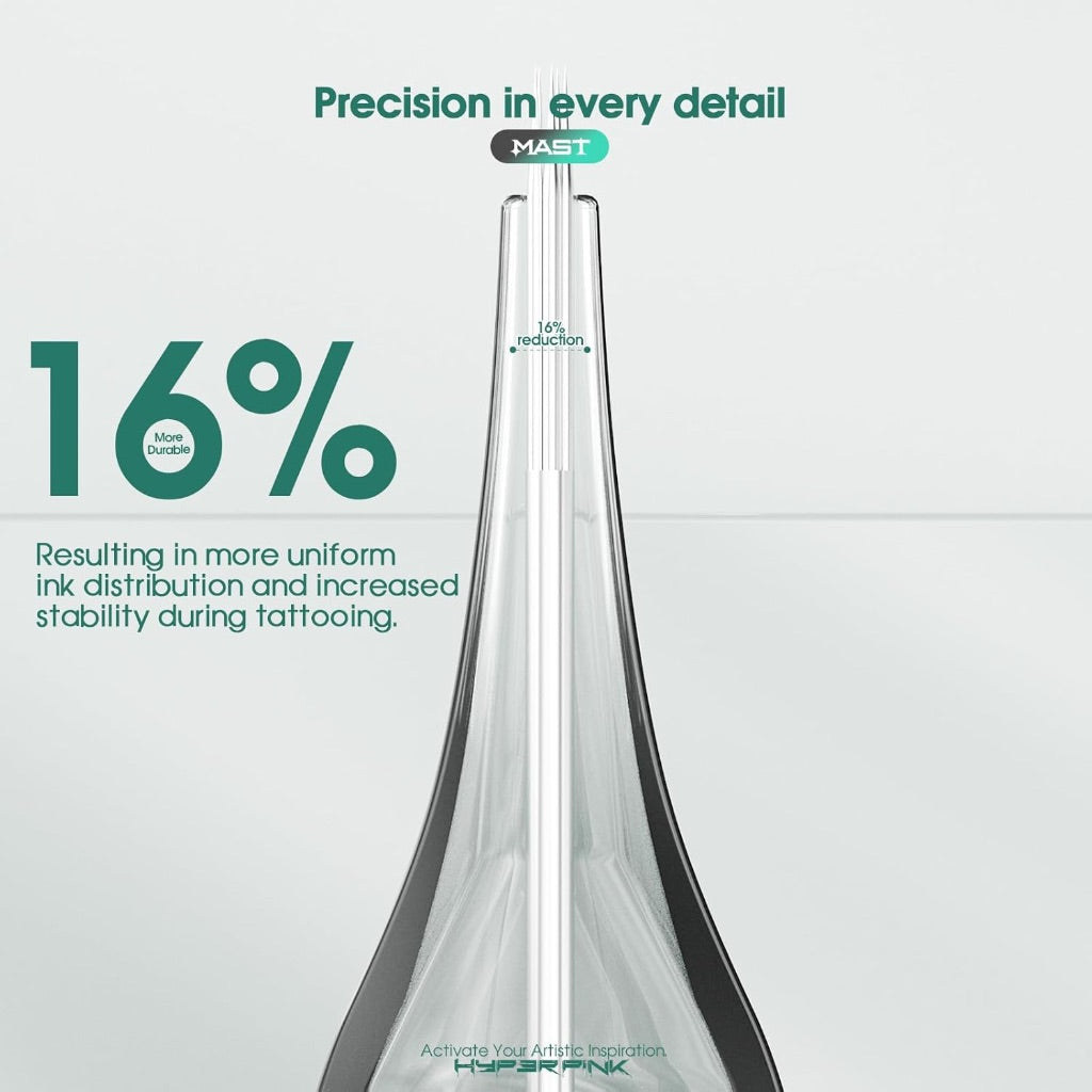Mast Hyperink Tattoo Needle Cartridges - Pro Round Liner 1001RL - 20 Pieces