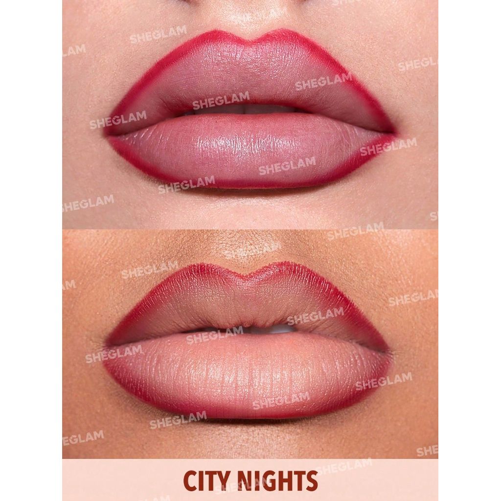 SHEGLAM - Lip Facts Lip Liner-City Nights Creamy-Matte Lip Liner Pencil High Pigment