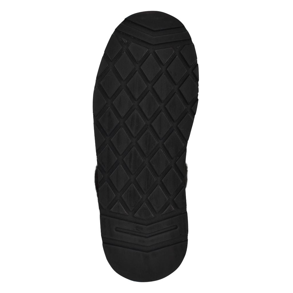 Guess Women's Danikas Slipper, Black Denim Rhinestone Logo - size 10