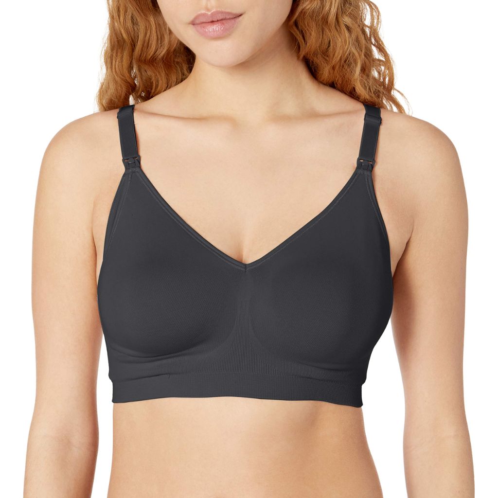 PLAYTEX Womens Seamless Wirefree Bra, Black - size Small