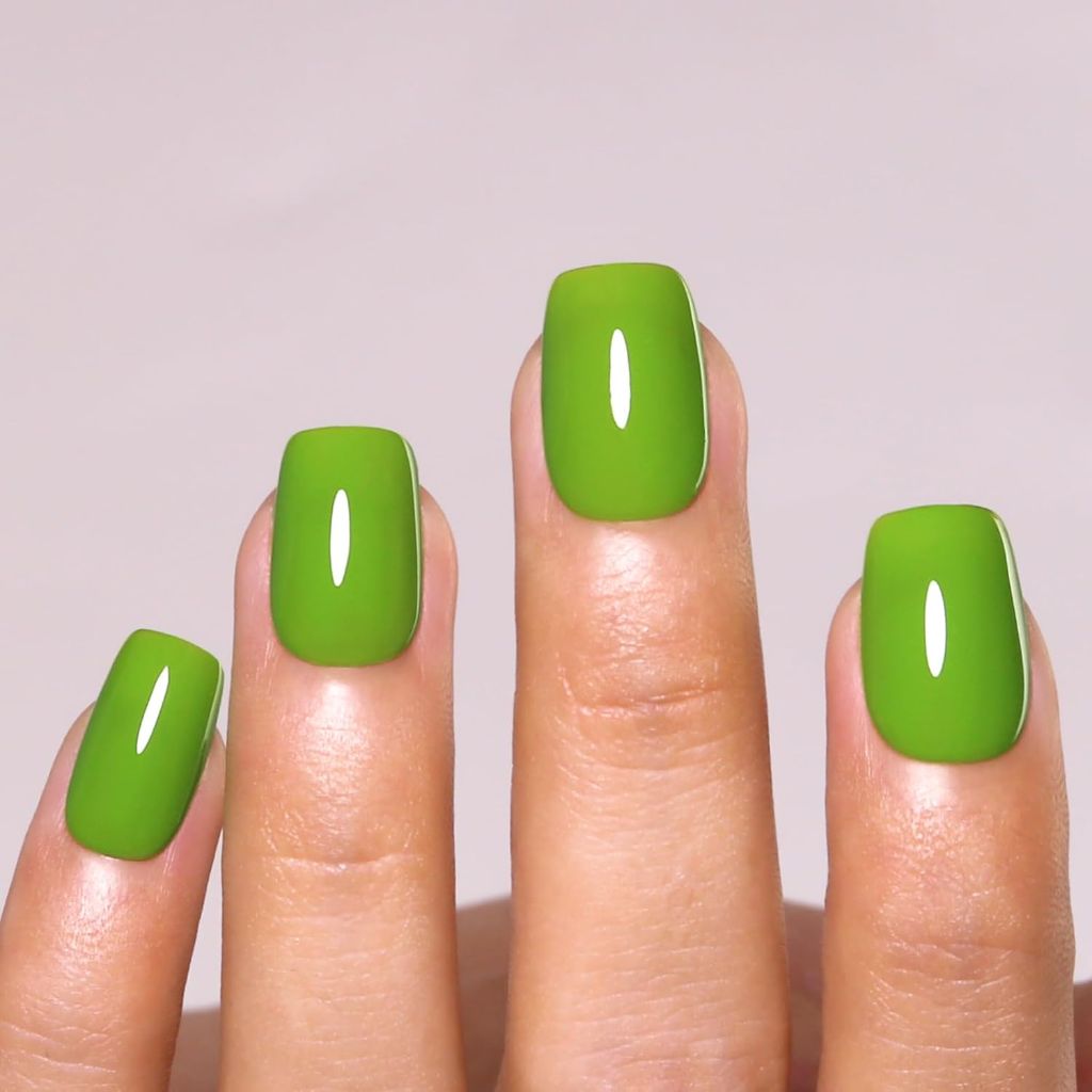 FIREDEEP - Brilliant Green Gel Nail Polish, 0.54 Fl Oz | Olive Green