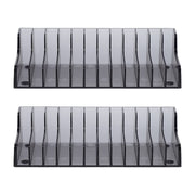 SOLUSTRE 2pcs Dish Rack Table Top Display Stand CD Disk Display Shelf CD Storage Holder Plastic