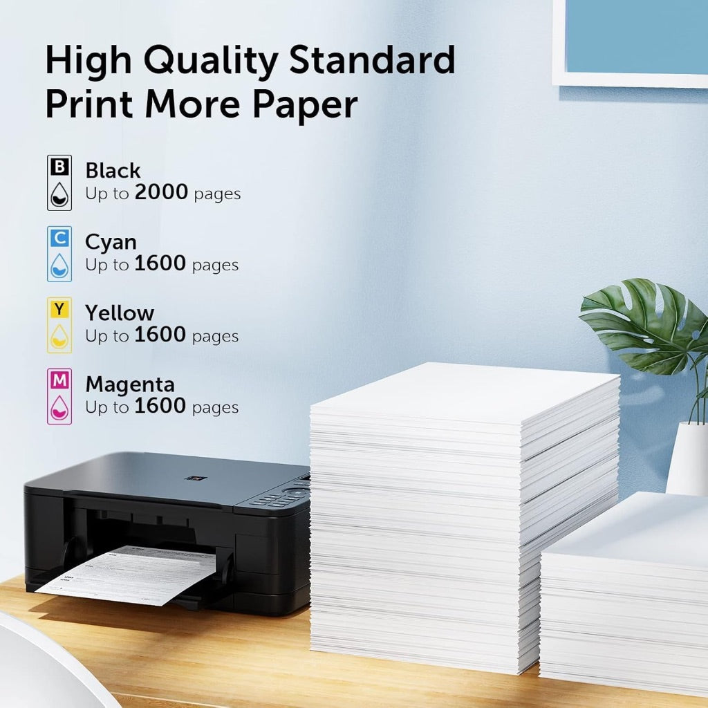 952XL Compatible Ink Cartridges - Replacement for HP 952 XL, Combo Pack: Black/Cyan/Yellow/Magenta