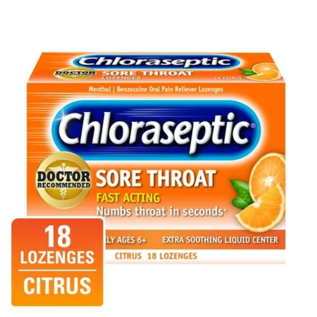 Chloraseptic Sore Throat Lozenges - Citrus, 18ct