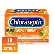 Chloraseptic Sore Throat Lozenges - Citrus, 18ct