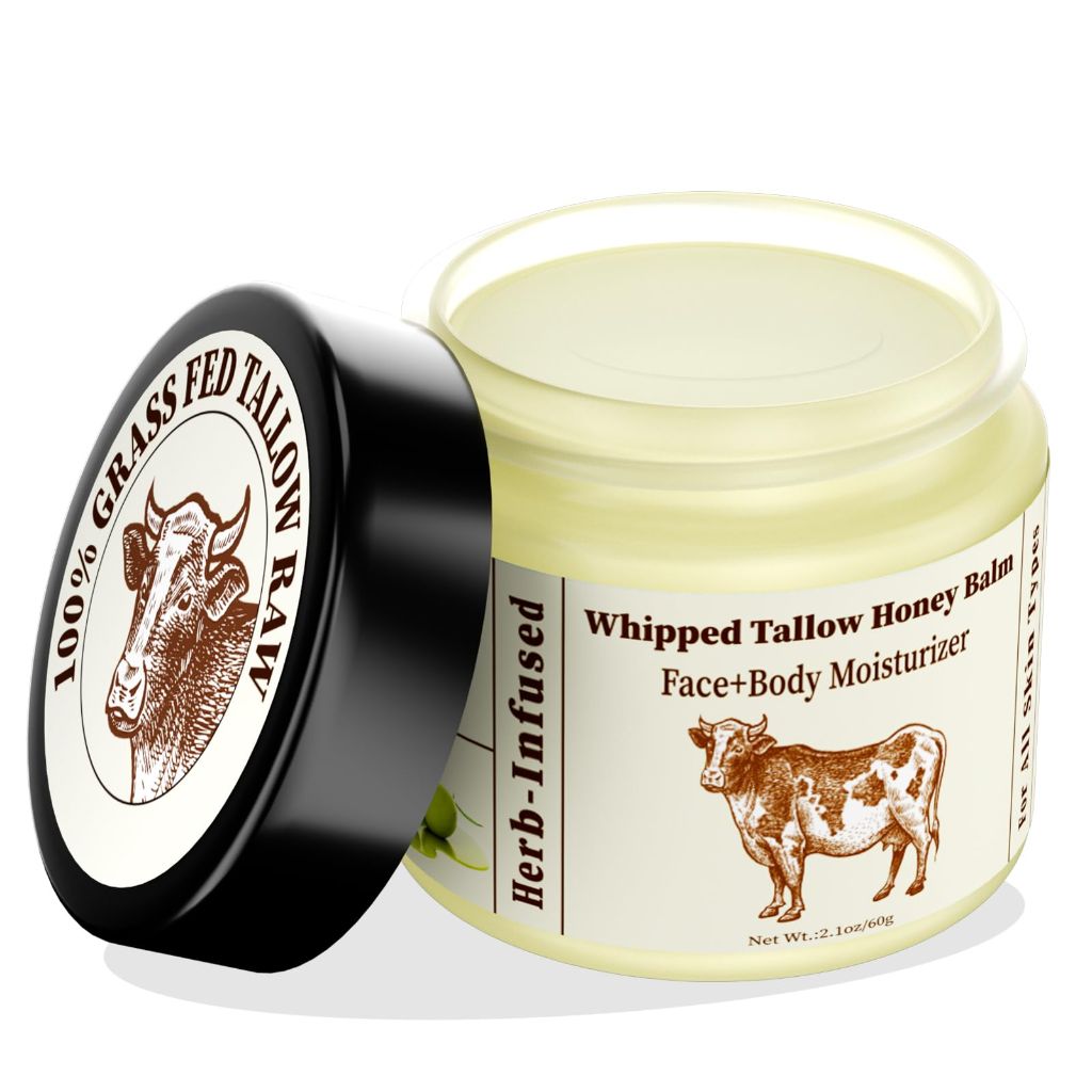 YNGLLC Whipped Beef Tallow Balm for Face & Body – 2.1oz