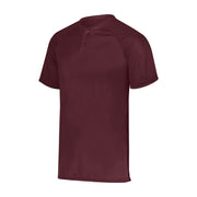 Augusta Sportswear Attain Wicking Two-Button Baseball Jersey Maroon (Hlw) 2XL
