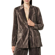 The Drop Women's Blake Long Blazer, Java Velvet, Medium