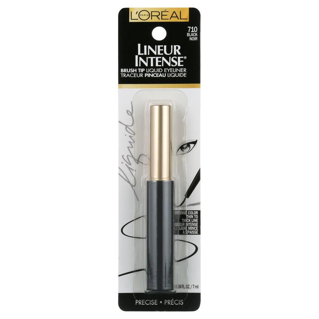 L'Oréal Paris Lineur Intense Brush Tip Liquid Eyeliner, Black - 0.24 fl. oz.