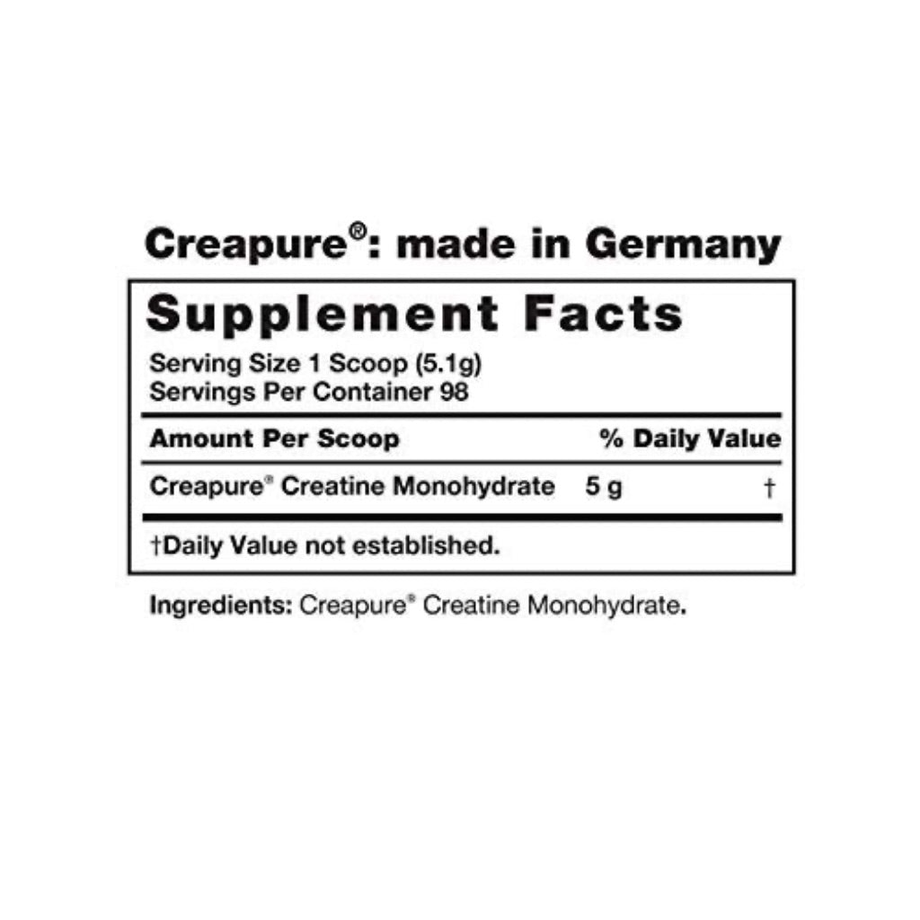 Fitness Labs German Creatine Monohydrate Powder, Unflavored, 100 Servings