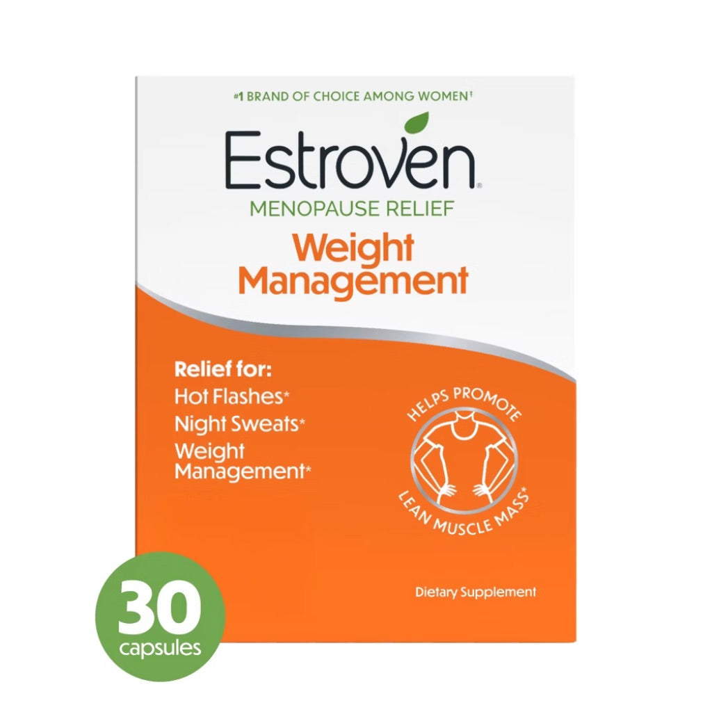 Estroven Menopause Relief with Weight Management Dietary Supplement Capsules - 30ct