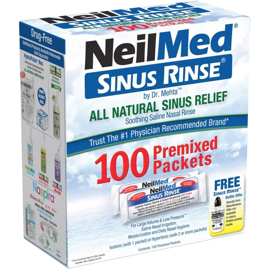 Neilmed Sinus Rinse Sachets - 100 Packets