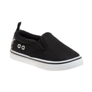 SZ 9T, Josmo Boys Slip On Sneakers Casual Low Top Canvas Shoes | Black