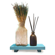 HNQCPCVU Wood Riser, Pedestal Stand, Charming Risers for Decor (8.58 x 3.54 x 1.38 in - Blue)