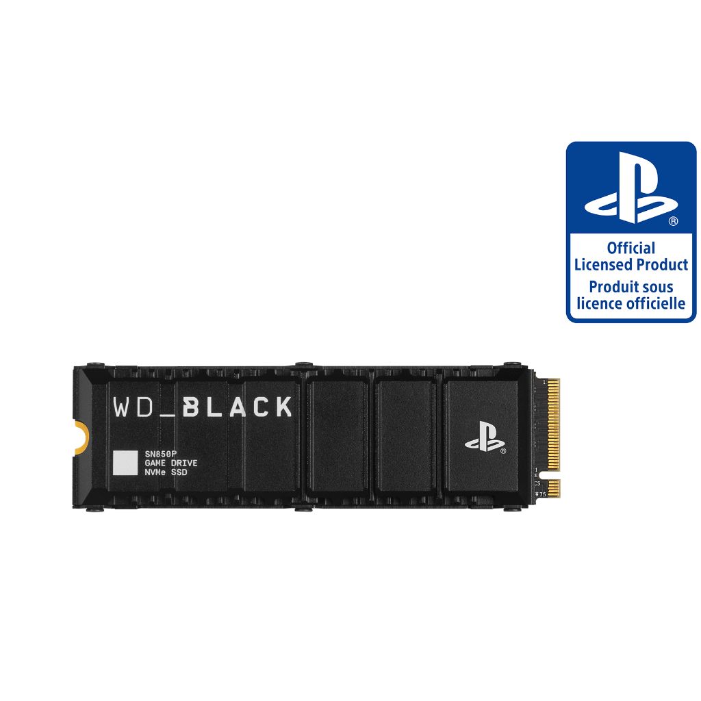 WD - BLACK SN850P 2TB Internal SSD PCIe Gen 4 X4 with Heatsink for PS5