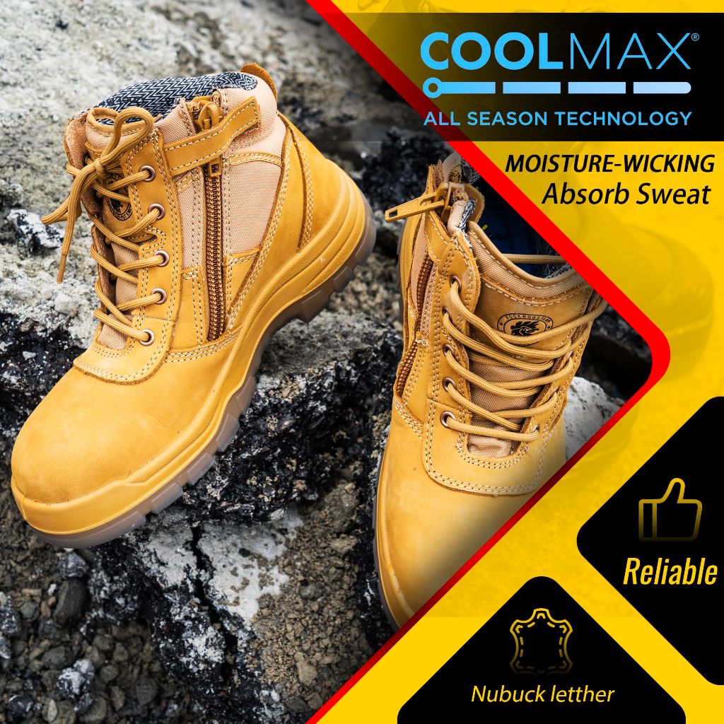 ROCKROOSTER Mens Work Boots, 6 inch Steel Toe (AK050 US 10)