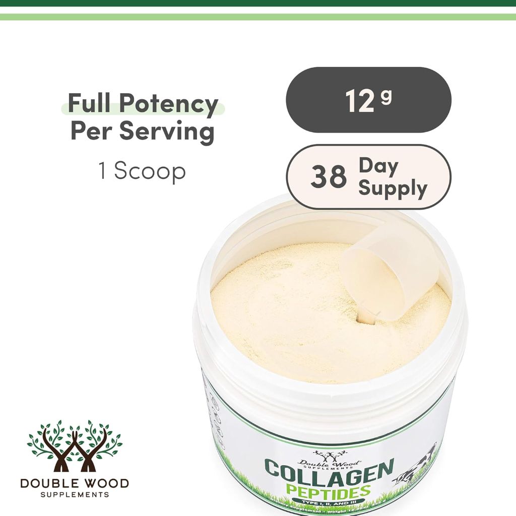 Double Wood Collagen Peptides Powder - Keto Safe - 16.08oz - Collagen Supplements for Adults