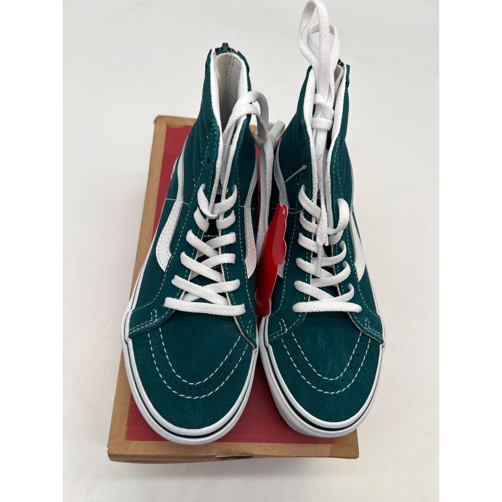 Vans Kid's Sk8-Hi Zip Sneakers, Theory Deep Teal, Size 1.5 Youth