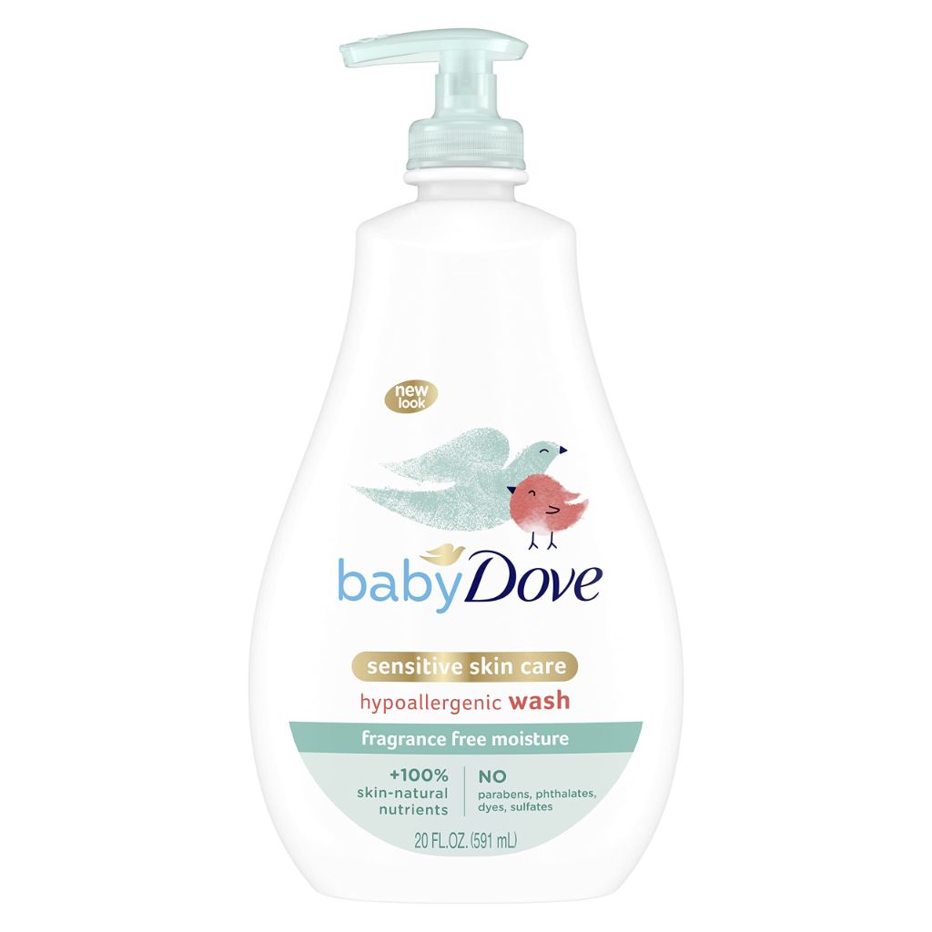 Baby Dove Sensitive Skin Care Baby Wash, Washes Away Bacteria - 20oz