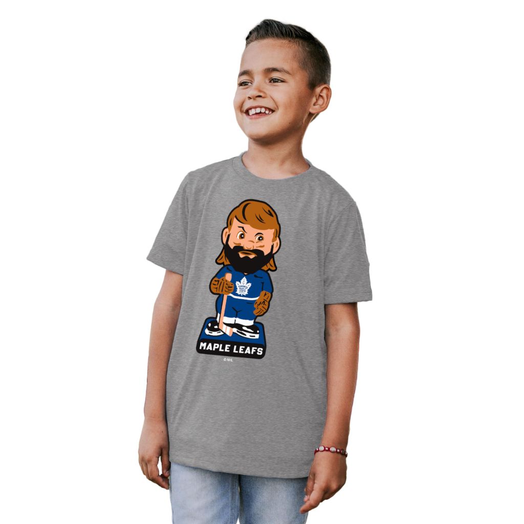 Blue 84 Unisex Kid's NHL Officially Licensed Youth Tri-Blend T-Shirt, Heather Gray