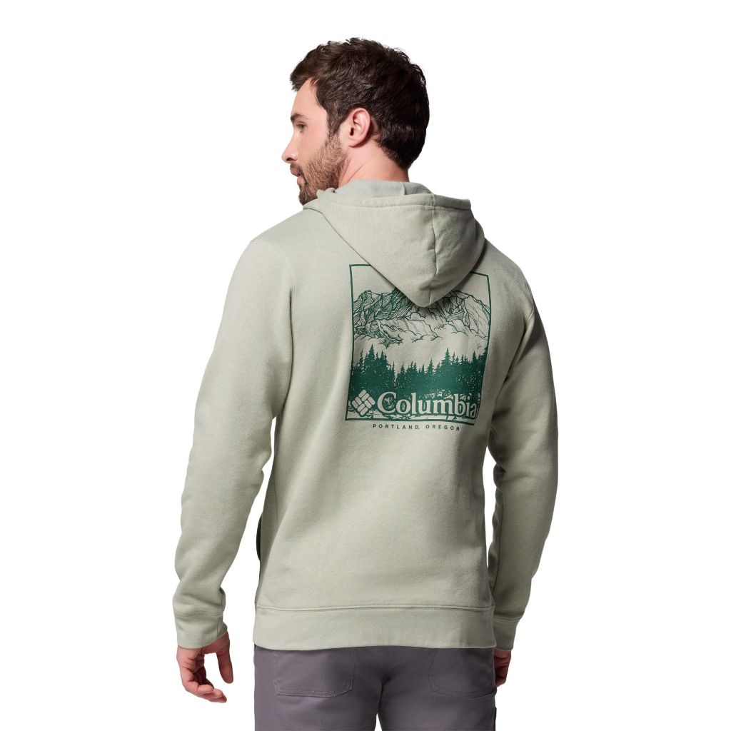 SZ 4XT Columbia Mens Trek Graphic Hoodie, Safari/Meadowland,