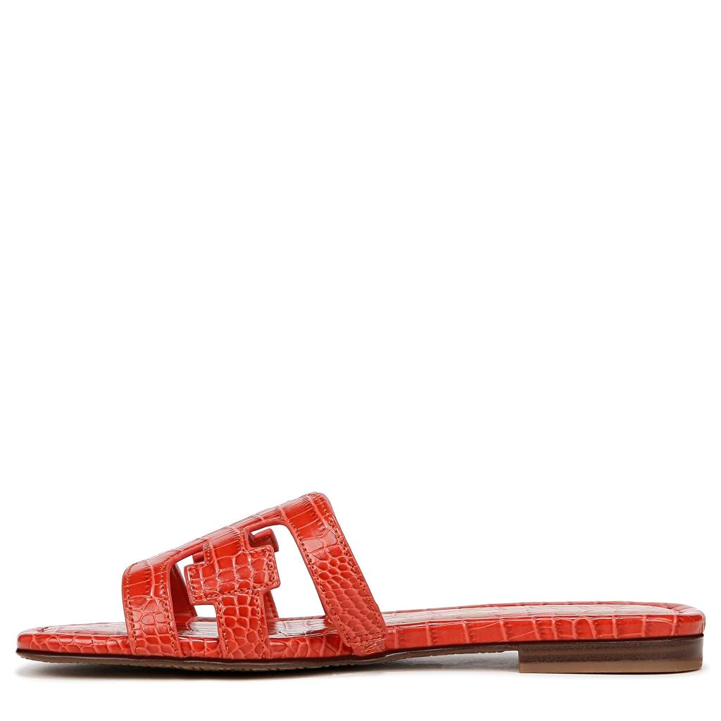 SZ 5M, Sam Edelman Women's Bay Flat Sandal Terra | Orange