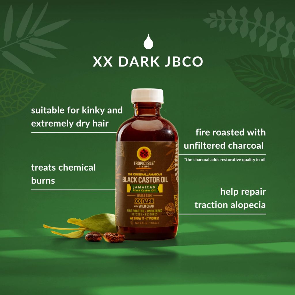 Tropic Isle Living Jamaican Black Castor Oil XX Dark 4 oz