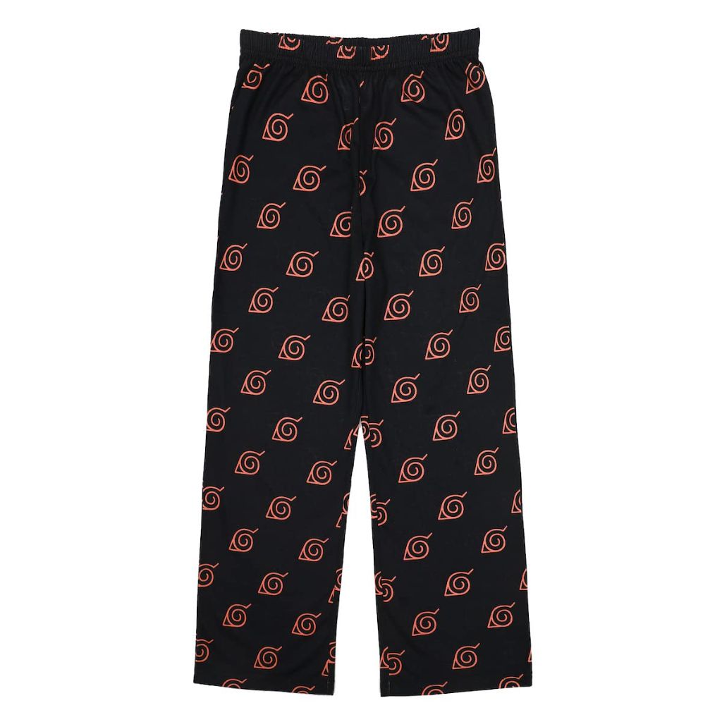Bioworld Boys Naruto Shippuden Hidden Leaf Pajama Pants & Shirt Set - Youth Large