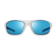 Revo Sunglasses Jasper Sunglasses, Polarized - Matte Crystal Frame, H20 Heritage Blue Glass Lens, 61mm