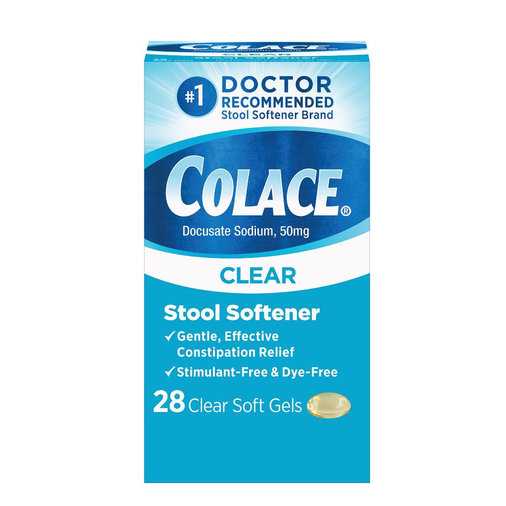Colace Clear Stool Softener Soft Gel Capsules - 28ct