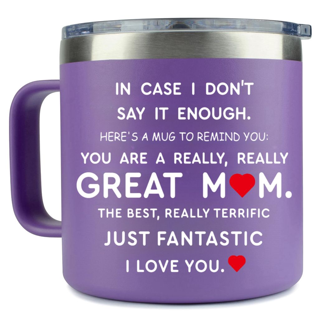 Mom Gifts from Daughter Son,You're A Really Great Mother Coffee Mug - Birthday Christmas Gifts Idea for Moms (14OZ Purple)