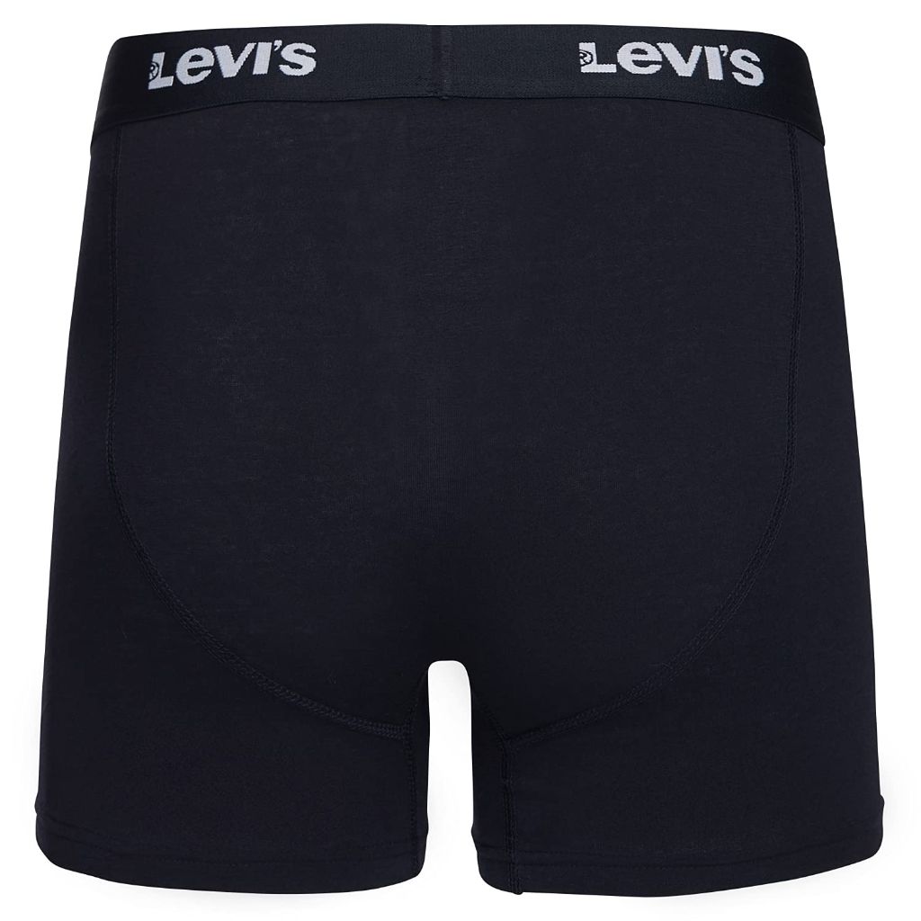 Levi's Men's Boxer Briefs Breathable Cotton Underwear, XL, Black/ Navy, Pack of 6