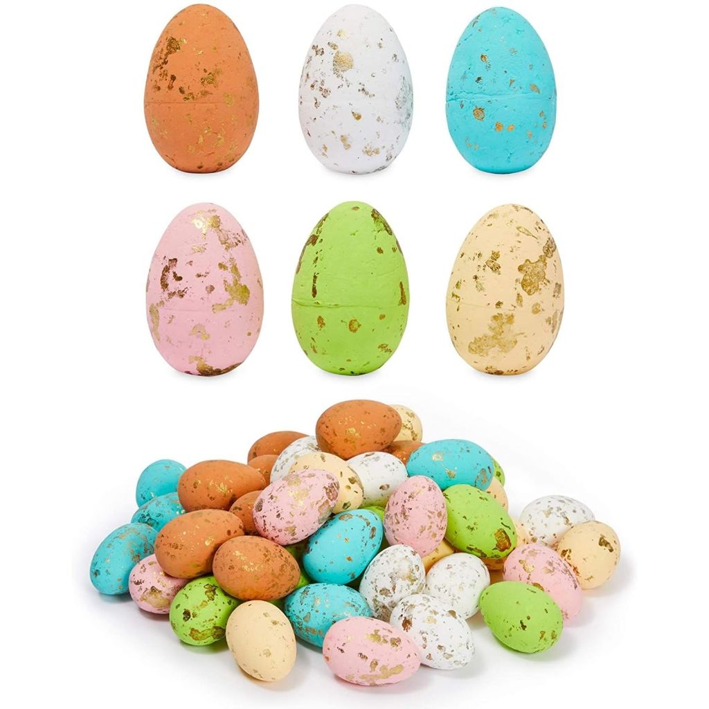Juvale Foam Eggs - 50-Pack Multicolor