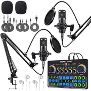 X50 Podcast Equipment Bundle, DJ Mixer with BM800 Podcast Studio Condenser Microphone