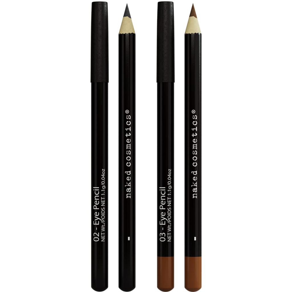 Naked Cosmetics Black Eyeliner & Brown Eyeliner Pencil for Makeup - Set of 2