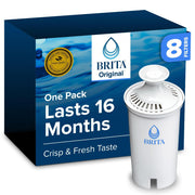 Brita Standard Water Filter for Pitchers and Dispensers, BPA-Free (8 Filters)