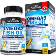 Triple Strength Omega 3 Fish Oil 3000mg - 180 Softgels