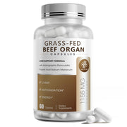 IMATCHME Grass Fed Beef Organ Supplement with Beef Liver & Adrenals, 60 Count
