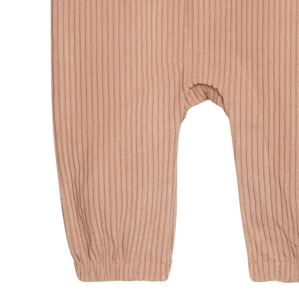 Modern Moments by Gerber Baby Boys' Corduroy Romper, Light Brown, Newborn