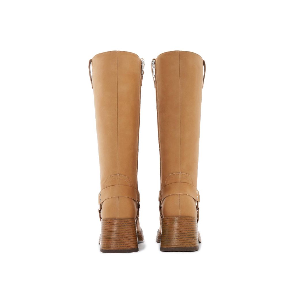 ATBELL Tan Mid-Calf Boots for Women, Camel - size 9.5